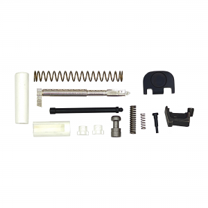 LBE Unlimited, Completion Kit, For GLOCK 17, 19, 26 & 34, Includes Channel Liner, Spacer Sleeve, Safety Plunger, Safety Plunger Spring, Striker Spring, Striker, Extractor Depressor Plunger Spring, Extractor Depressor Plunger, Extractor, Spring Loaded Bear
