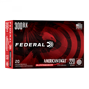 Federal AE300BLKSUP2 American Eagle Suppressor 300Blackout 220gr