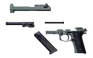 Beretta USA JS92M9A4GLUN15 M9A4 Overlanding Full Size Frame 9mm Luger 15+1 5.10