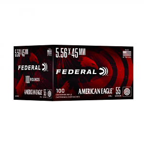 Federal AE193C American Eagle 5.56x45mm 55gr Full Metal Jacket 100 Per Box Federal AE193C American Eagle 5.56x45mm 55gr Full Metal Jacket 100 Per Box