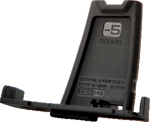 Magpul MAG562BLK PMAG Minus Limiter 7.62x51mm NATO 5 Compatible w/ PMAG LR/SR GEN M3 Mags Black Polymer/3 Per Pack