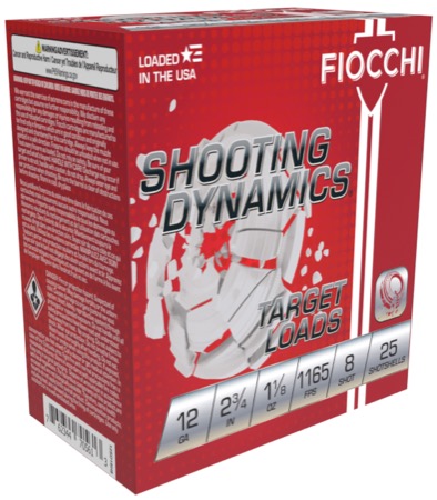 Fiocchi 12SD18L8 Shooting Dynamics Target Load 12 Gauge 2.75
