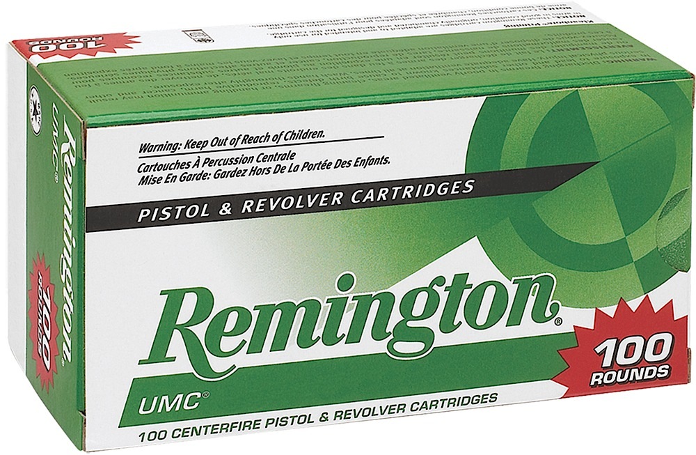 Remington Ammunition 23753 UMC 9mm Luger 115 gr Jacketed Hollow Point (JHP) 100RD Box