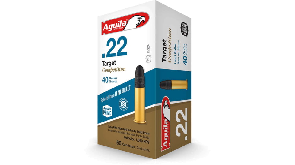 Aguila Target .22LR 40GR Lead Solid Point - 50RD