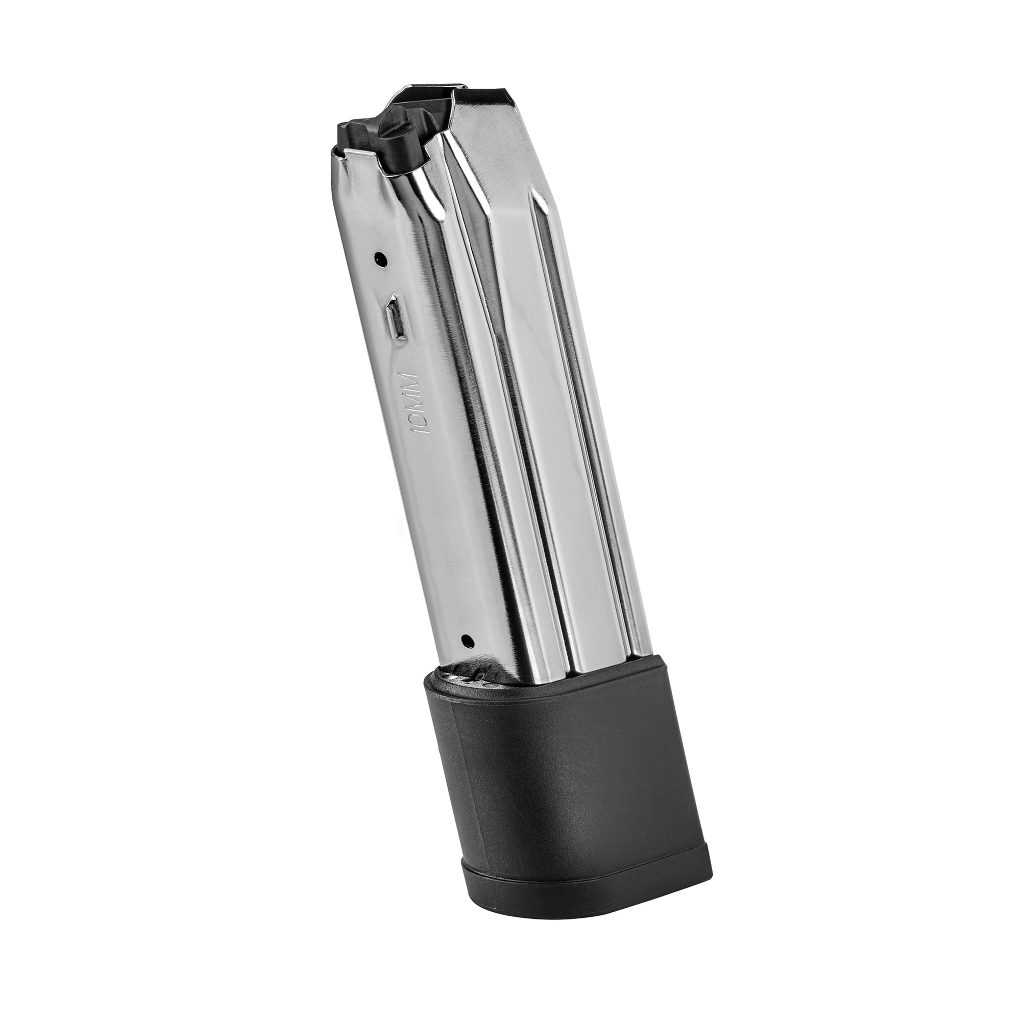 FN America, Magazine, 10MM, 22 Rounds, Fits FN 510, Nickel Coated Steel, Silver with Black Base