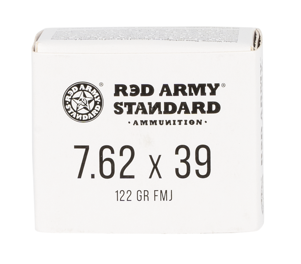 Red Army Standard 7.62x39mm 122 GR. FMJ - Steel Case - 20RD