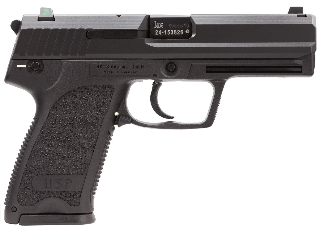 HK 81000334 USP Compact V7 LEM 9mm Luger Caliber with 3.58