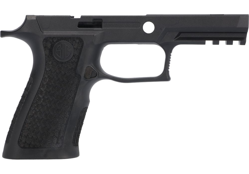P320 XCARRY LASER ENGRAVED LXG GRIP MODULE - BLACK 3.9IN