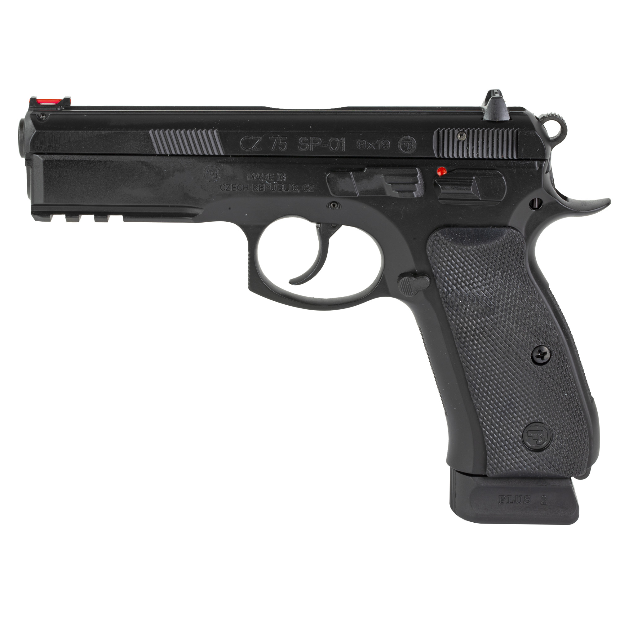 CZ, 75 SP-01, Double Action/Single Action, Semi-automatic, Metal Frame Pistol, Full Size, 9MM, 4.6
