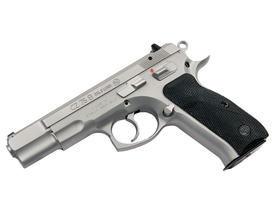 CZ-75B, Matte Stainless, Fixed Sights, 9mm