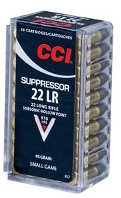 CCI Suppressor .22LR 45GR HP - 50RD