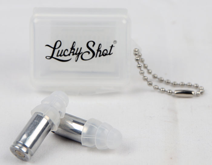 LuckyShot 9mm Nickel Bullet Ear Plugs