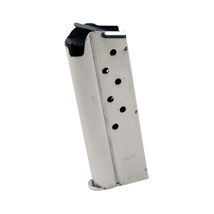 Check-Mate 9mm, 8RD, Stainless Steel - Officer's Size 1911 Magazine
