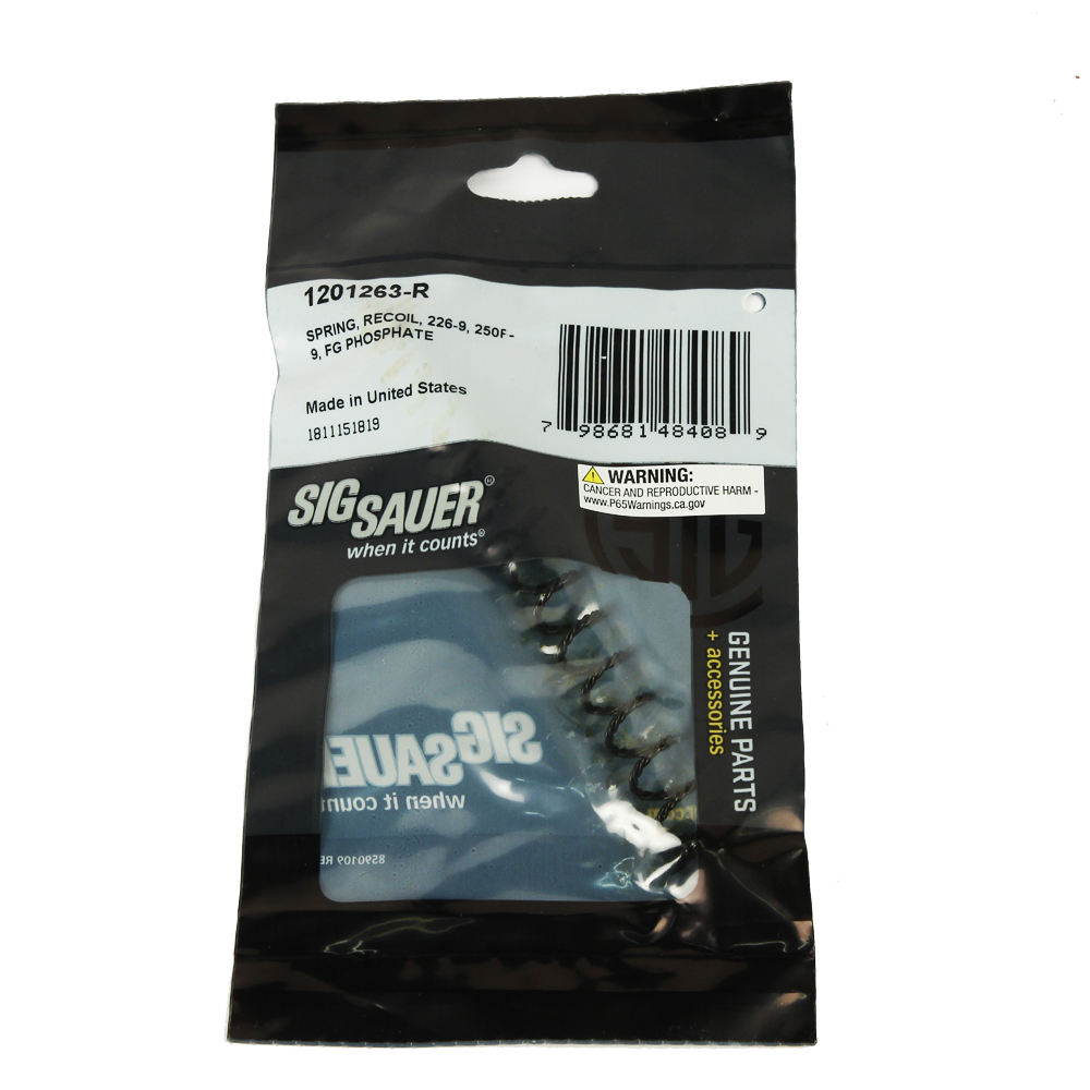Sig Sauer Factory Recoil Spring, P226 9mm, P250F 9mm - Phosphate Packaged