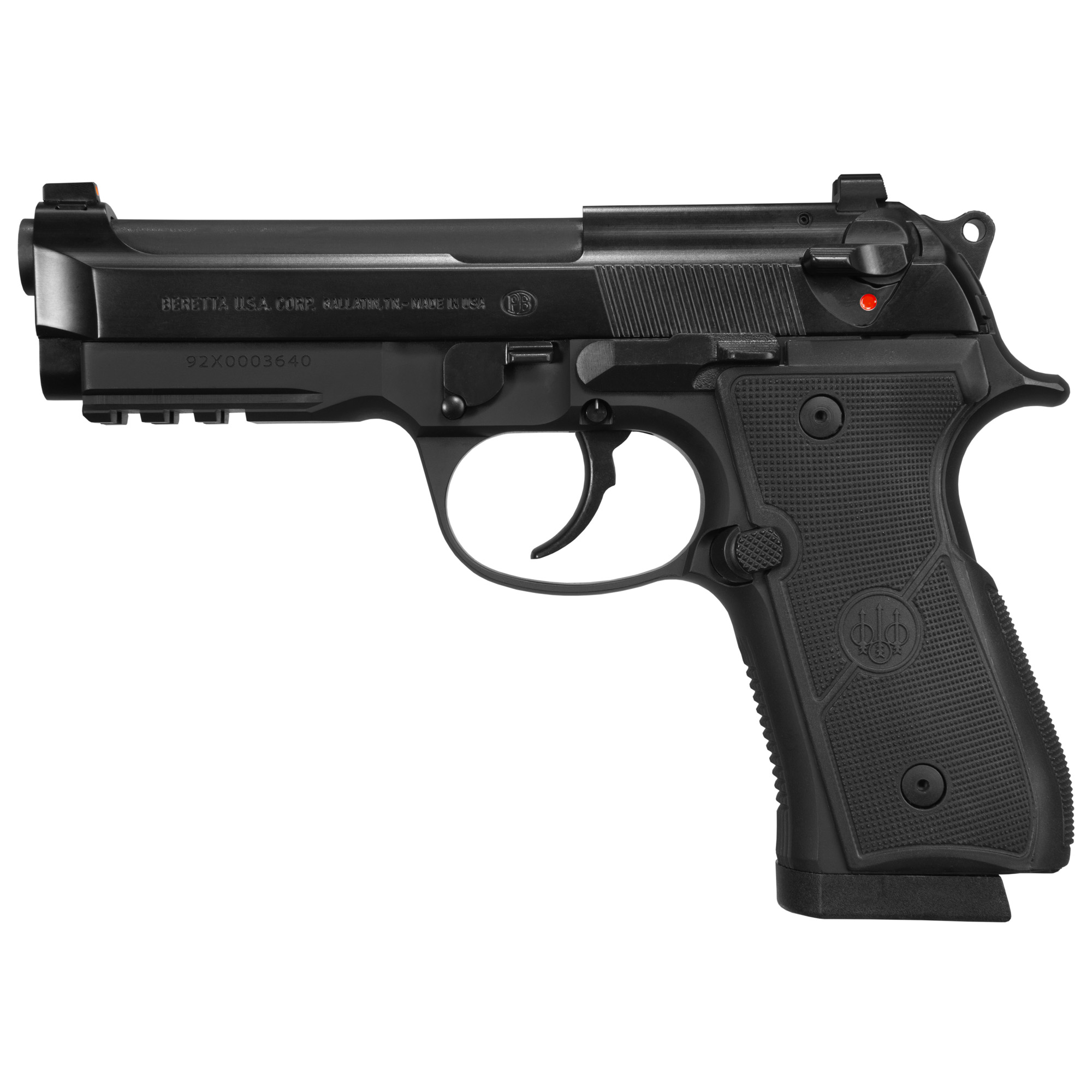 Beretta, 92X RDO FR Centurion, Double Action/Single Action, Semi-automatic, Mid Size, Metal Frame Pistol, 9MM, 4.3