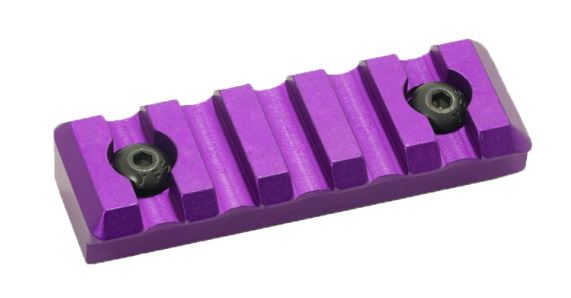 5 Slot Picatinny Rail - Purple