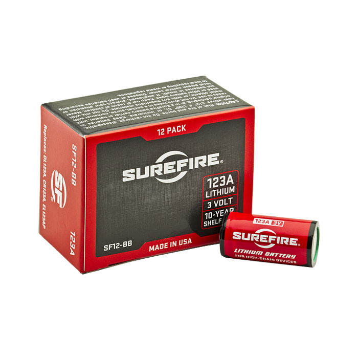 Surefire 123A Lithium Batteries - Box of 12