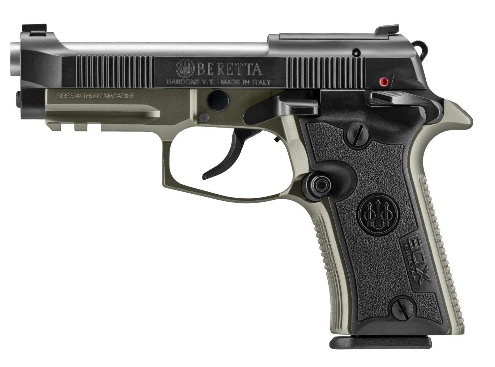 Beretta, 80X Cheetah, Semi-automatic Pistol, Double/Single Action, Metal Frame, Compact, 380 ACP, 3.9