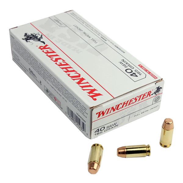 Winchester USA .40S&W 165 GR. FMJ - 50RD