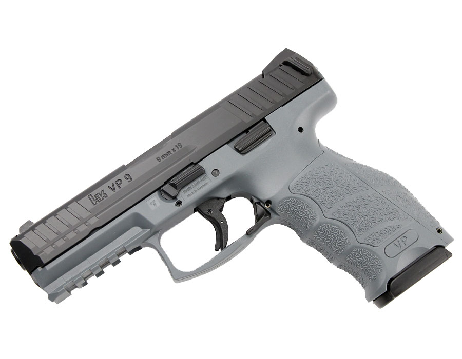 H&K VP9-Grey, 9mm Striker Fired, Fixed Sights
