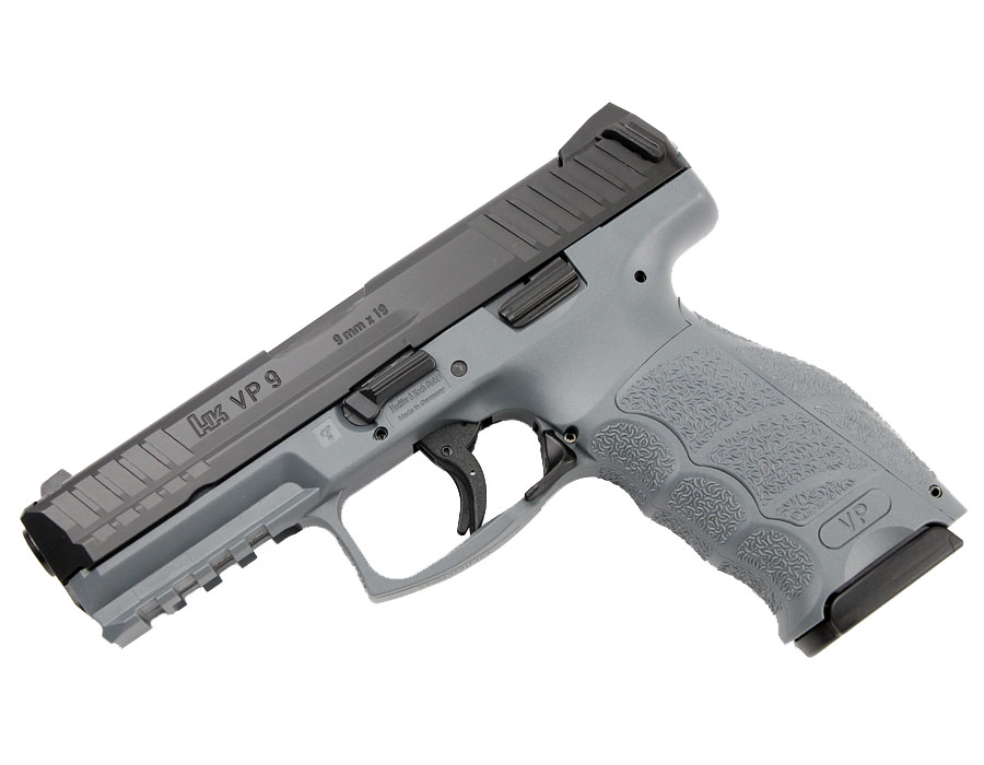 H&amp;K VP9-Grey, 9mm Striker Fired, Fixed Sights - Top Gun Supply