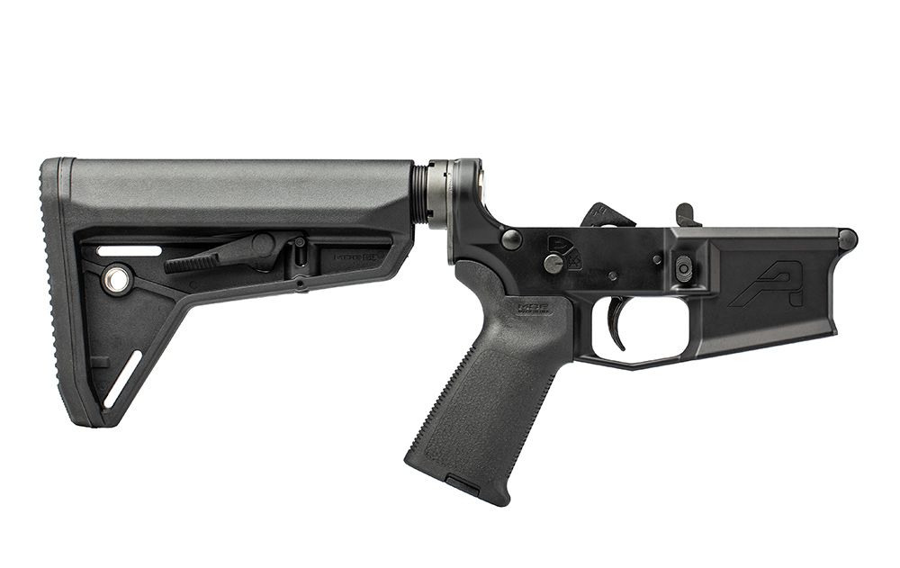 M4E1 Complete Lower Receiver w/ MOE Grip & SL Carbine Stock - Anodized Black