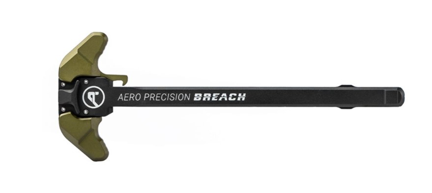AR15 BREACH® Ambi Charging Handle w/ Small Lever - Black/OD Green