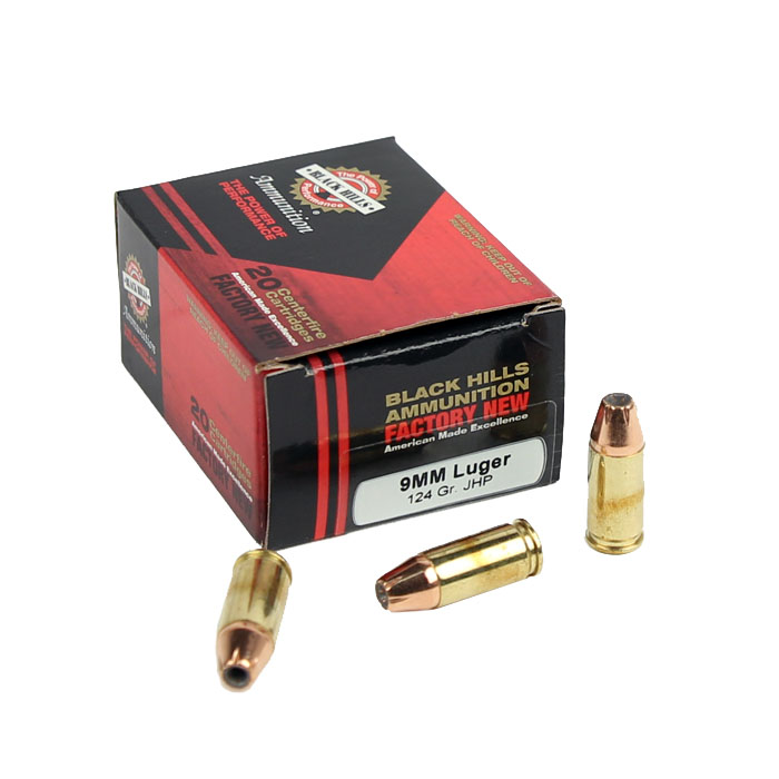 Black Hills 9mm Luger 124 GR. JHP - 20RD