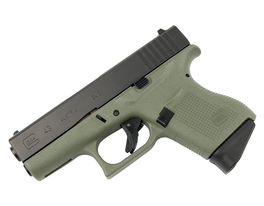 Glock 43 9mm - Blattlefield Green