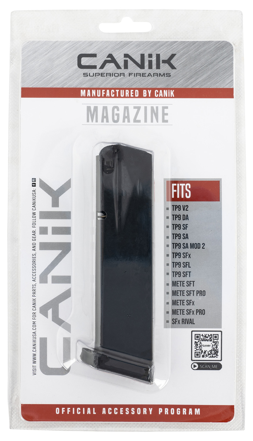 Canik MA2240 OEM 18+1 9mm Luger Black for Most Canik Models