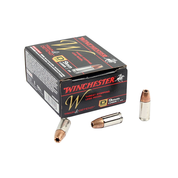 Winchester Train & Defend 9mm 147 GR. JHP - 20RD