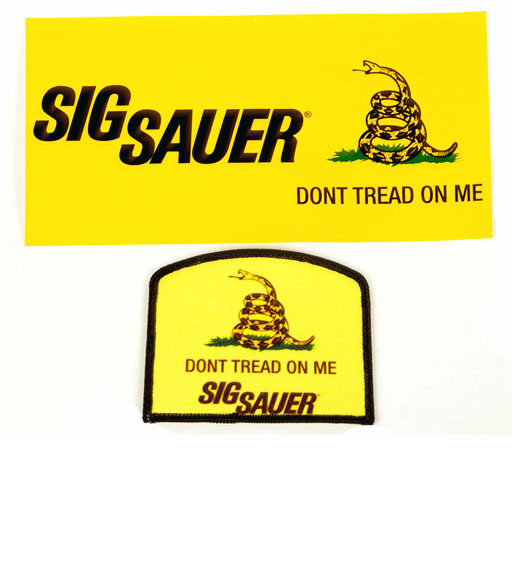 SIG SAUER Gadsden Bumper Sticker and Patch - SALE