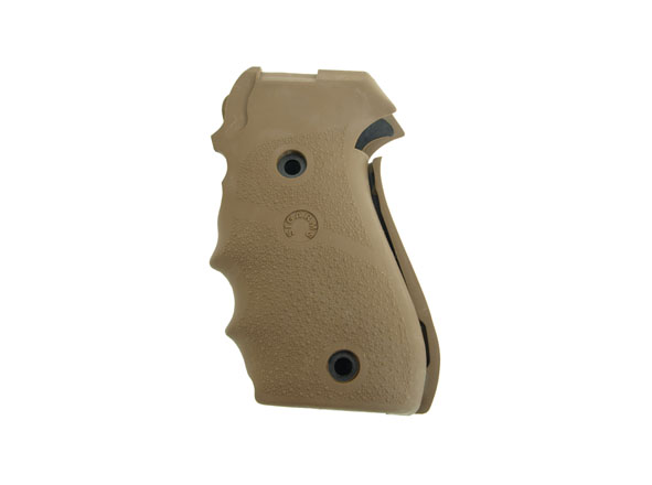 Hogue Rubber Finger Groove Grips P220 w/Sig Logo - Dark Earth