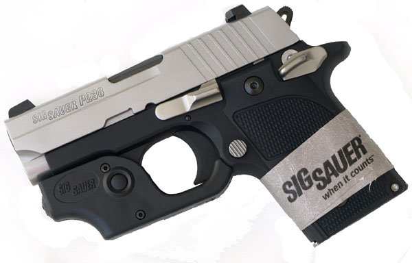 Sig Sauer P238 .380ACP, T-Tone, Night Sights, Aluminum Grips, SAO - Tactical Laser