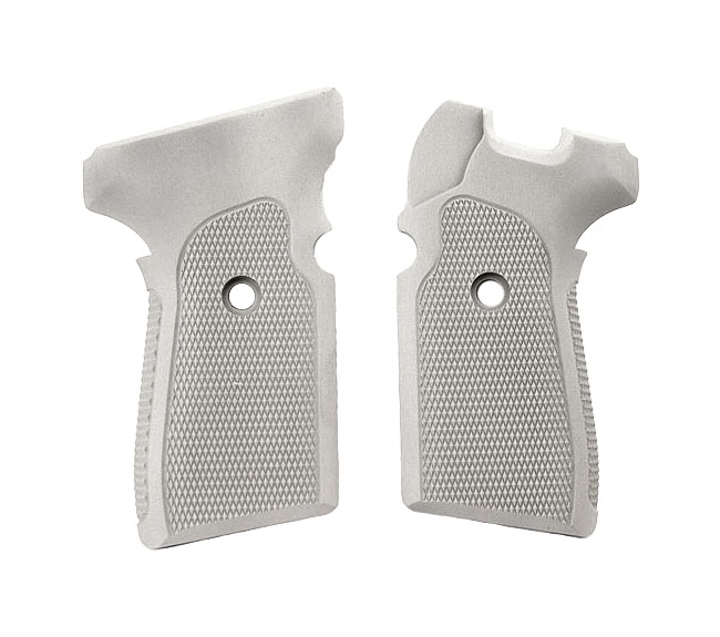 Hogue Extreme Aluminum Grips P239 - CHECKERED CLEAR ANODIZED