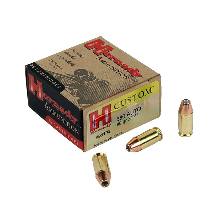 Hornady Custom .380 90 GR. XTP HP - 25RD Hornady Custom .380 90 GR. XTP HP - 25RD