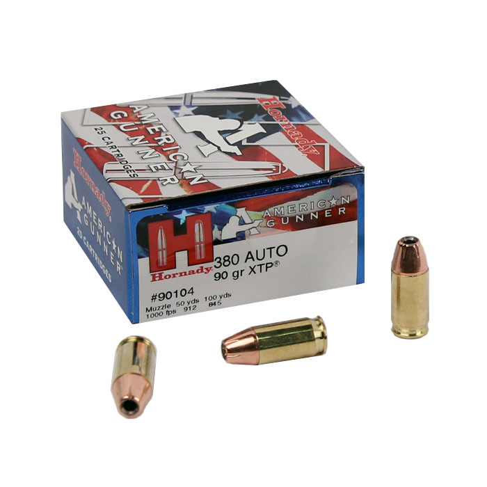 Hornady American Gunner XTP .380 Auto 90 GR. HP - 25RD