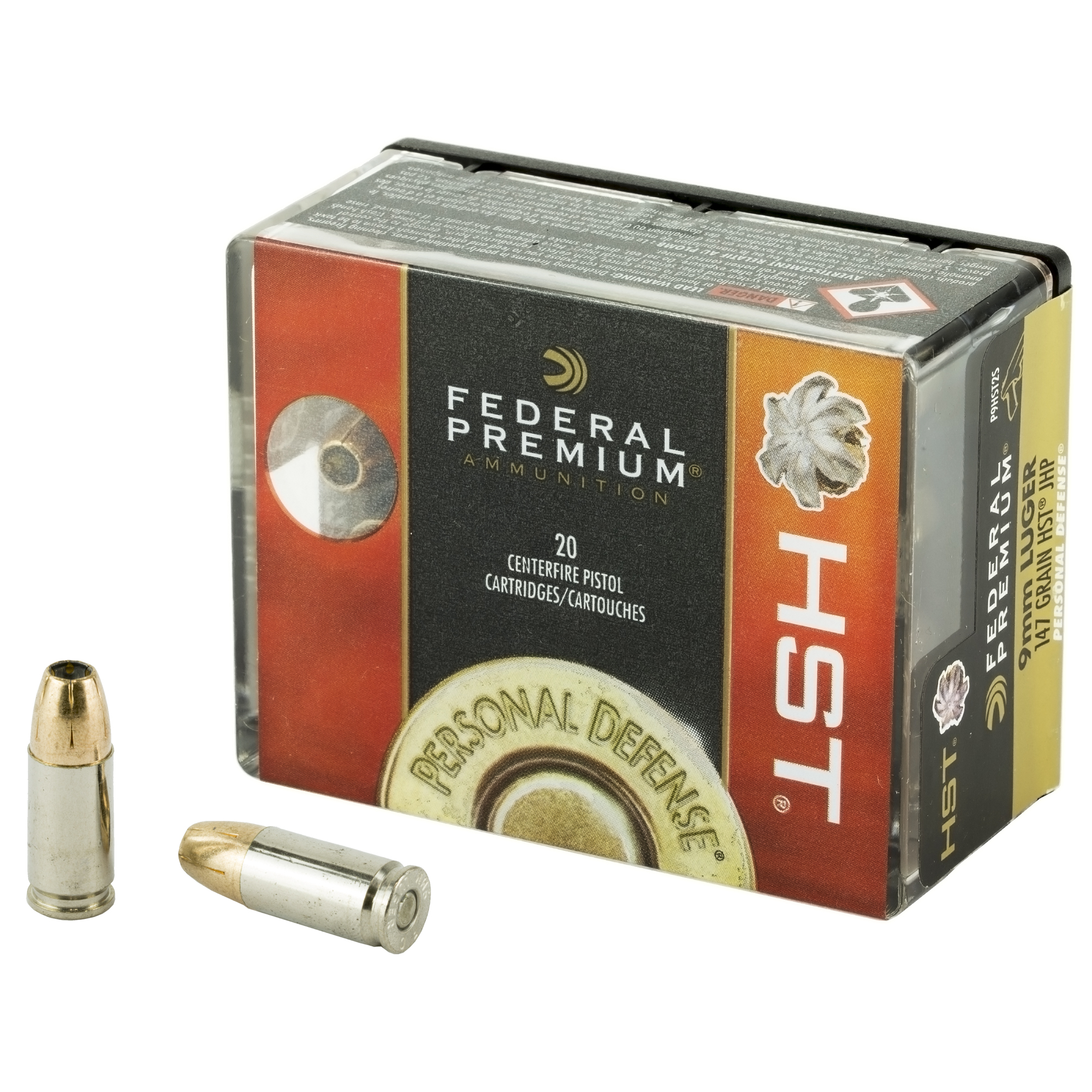 Federal Premium 9mm Luger 147 GR. HST JHP - 20RD Federal Premium 9mm Luger 147 GR. HST JHP - 20RD