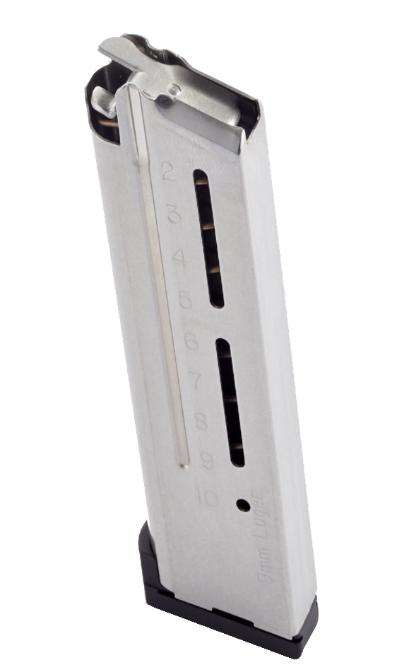 Wilson Combat #500,9 ETM 1911 Govt 9mm 10RD magazine - Stainless