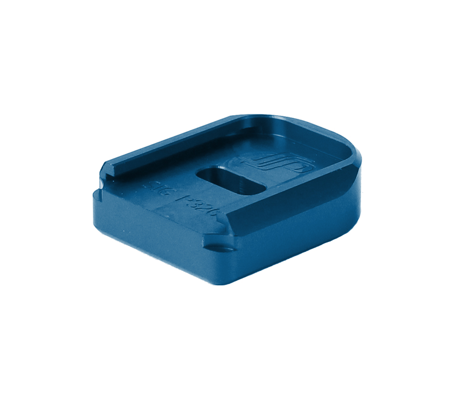Springer Precision Sig P320 EZ .25" Base Pad - Square Hole - Blue Springer Precision Sig P320 EZ .25" Base Pad - Square Hole - Blue