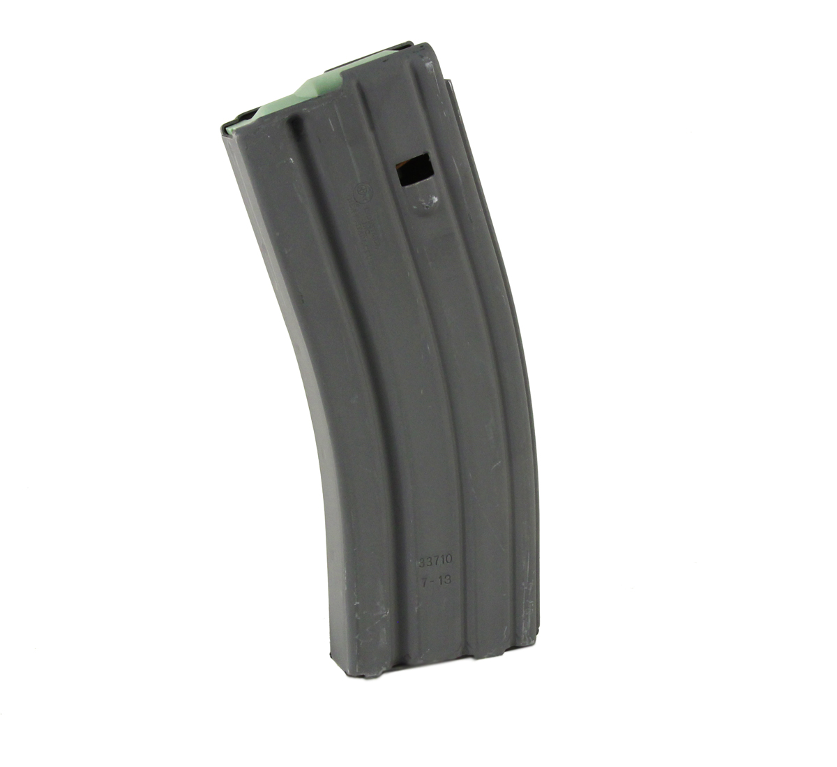 OKAY Industries Surefeed 30RD AR15 Magazine - GREY DFL - Green USGI Follower