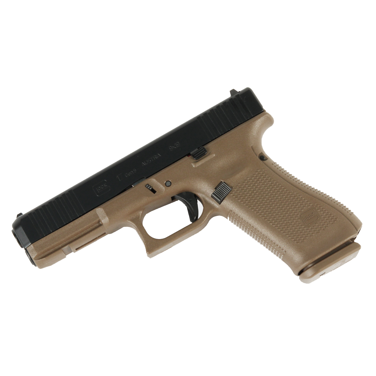 Glock Gen Mm Flat Dark Earth Front Serrations Top Gun Supply