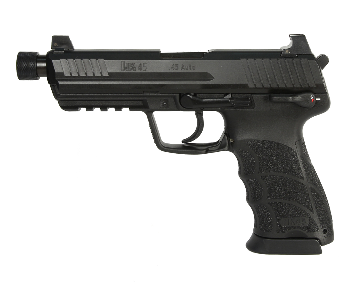 H&K HK45 Full Size Tactical .45ACP, DA/SA, Suppressor Night Sights