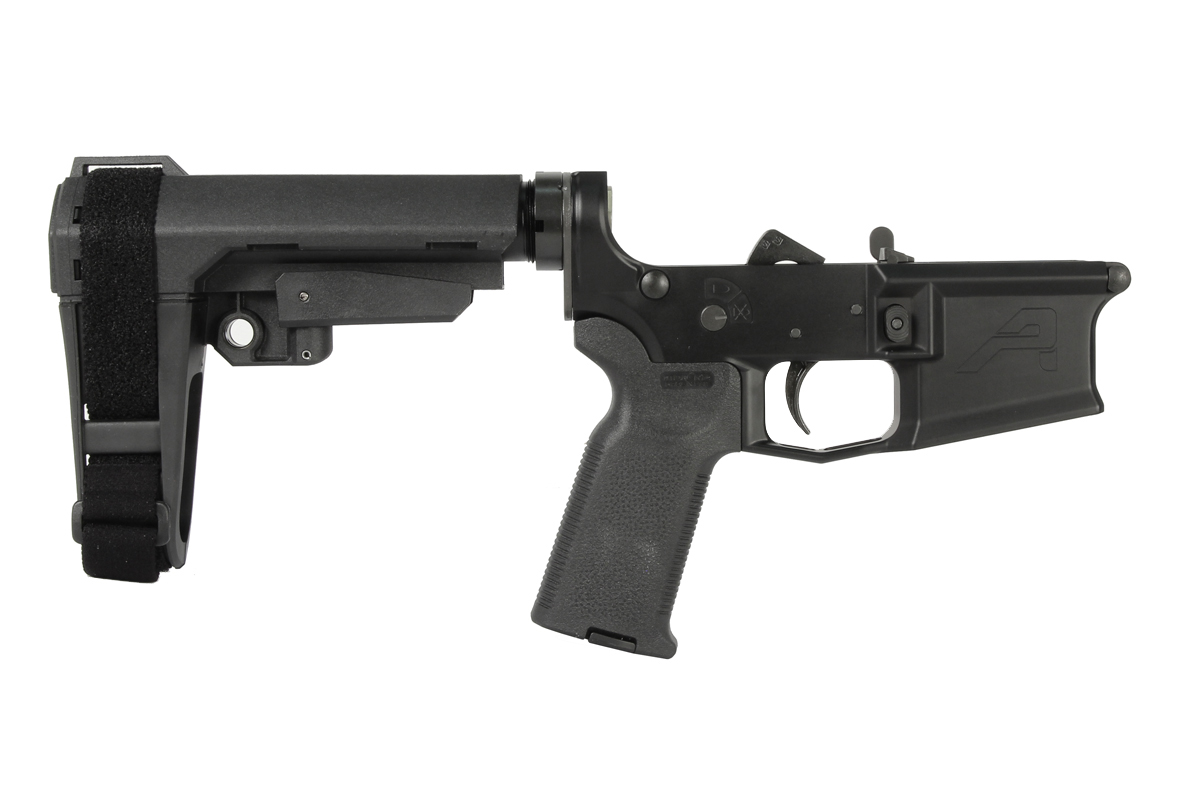 Aero Precision M4E1 Pistol Complete Lower Receiver MOEK2 Grip, SBA3