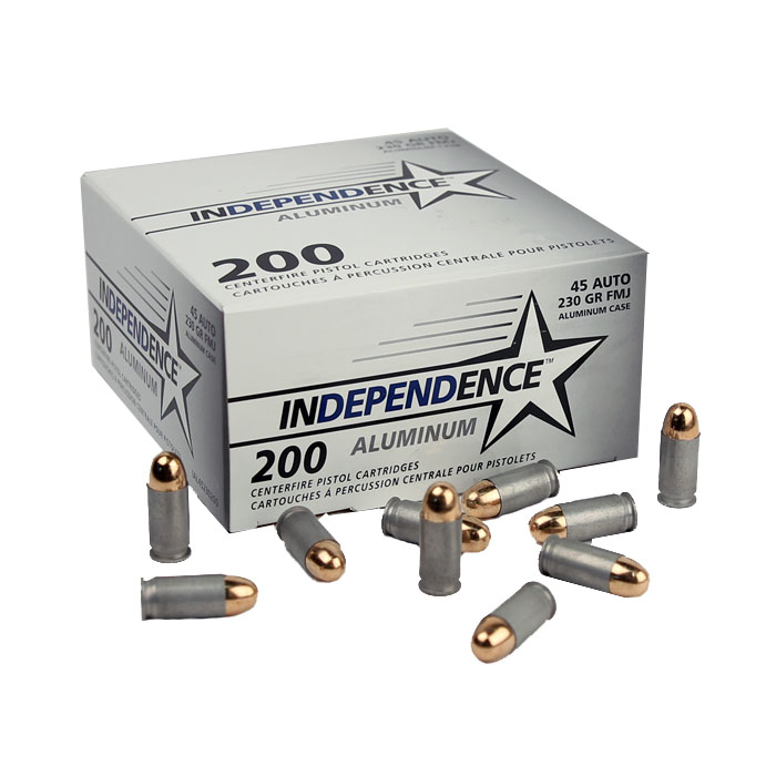 Independence .45ACP 230 GR. FMJ - Aluminum - 200RD