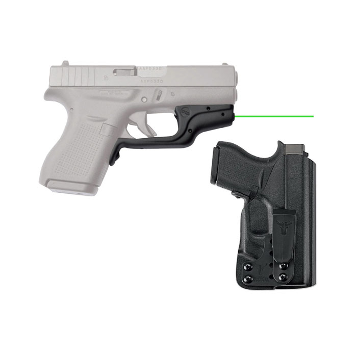 Crimson Trace Laserguard W/Bladetech IWB Holster - For Glock 43/42 - Green Crimson Trace Laserguard W/Bladetech IWB Holster - For Glock 43/42 - Green