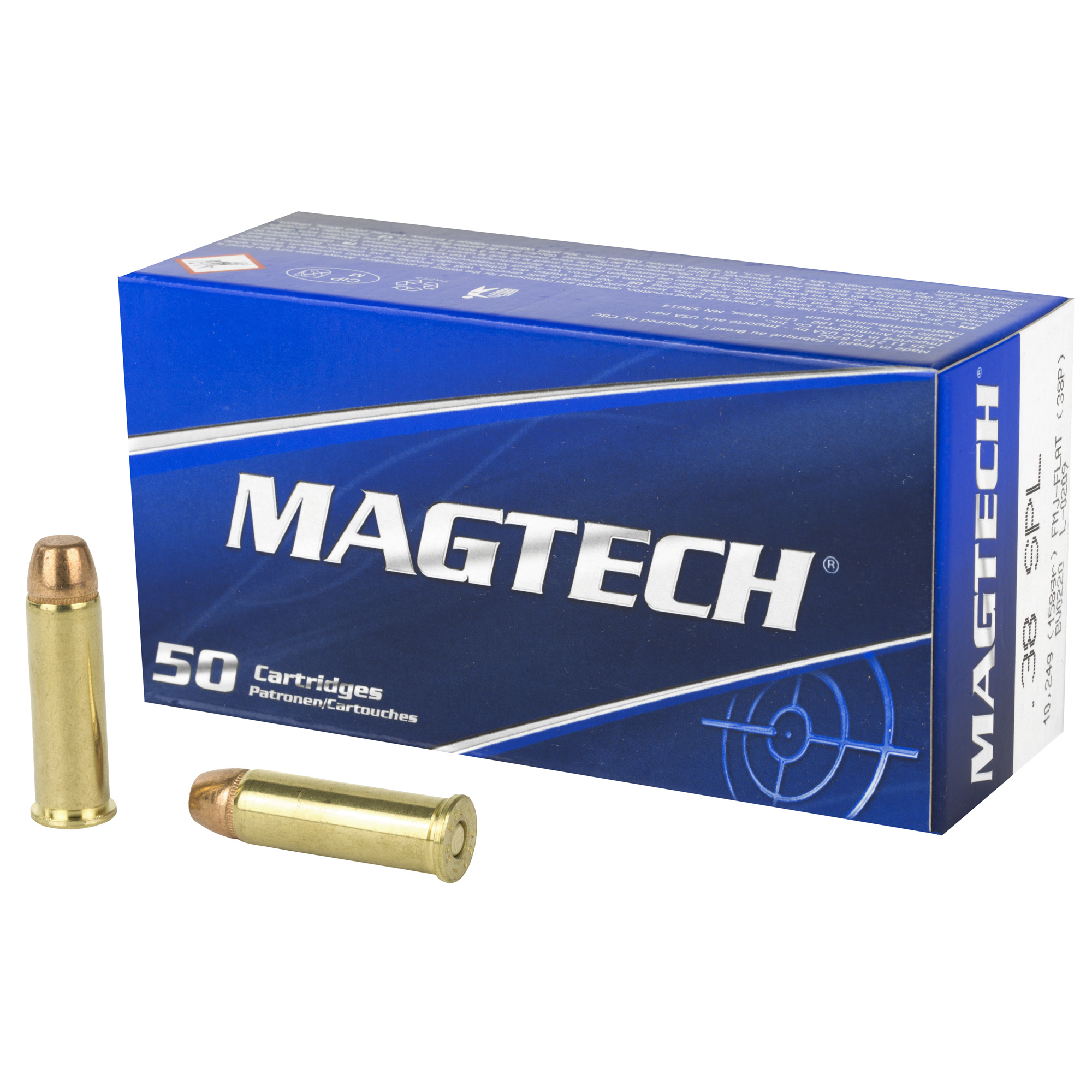 MagTech .38SPL 158 GR. FMJ Flat - 50RD