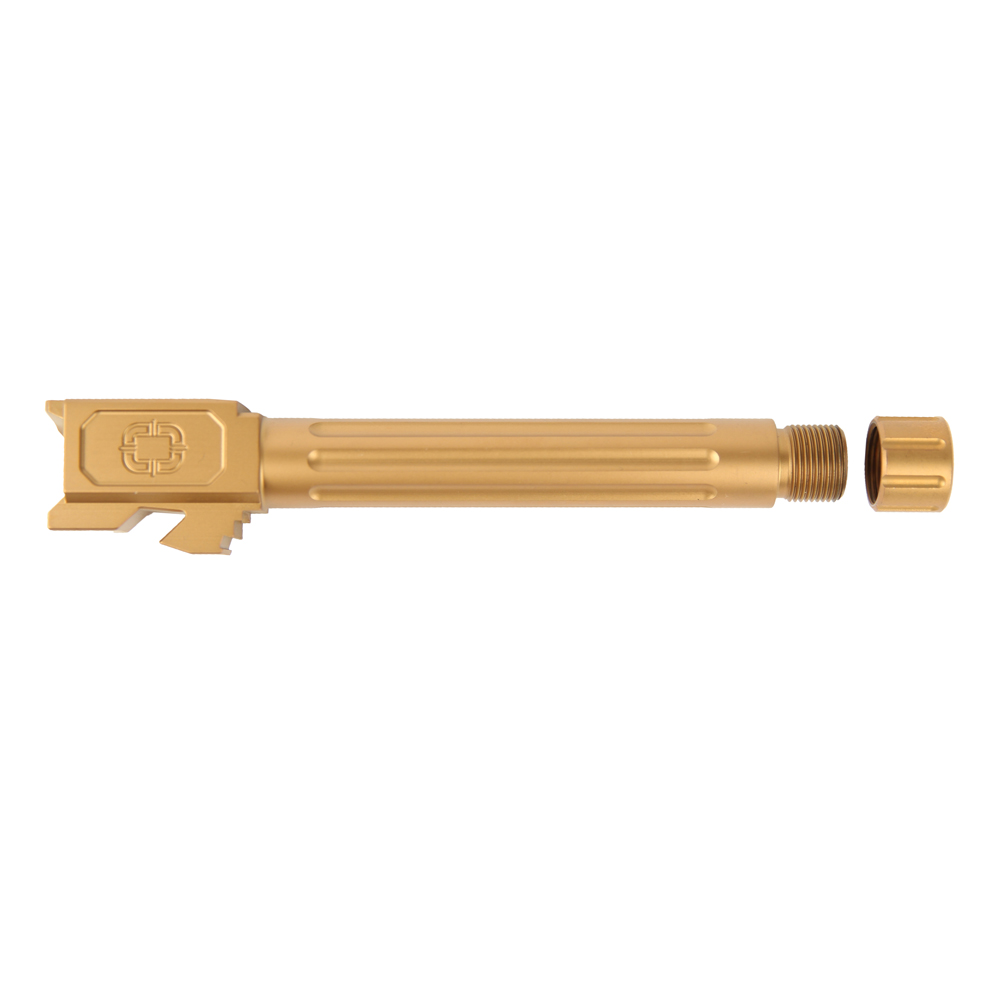 Shadow Systems Threaded Fluted Glock 17 Barrel - Bronze