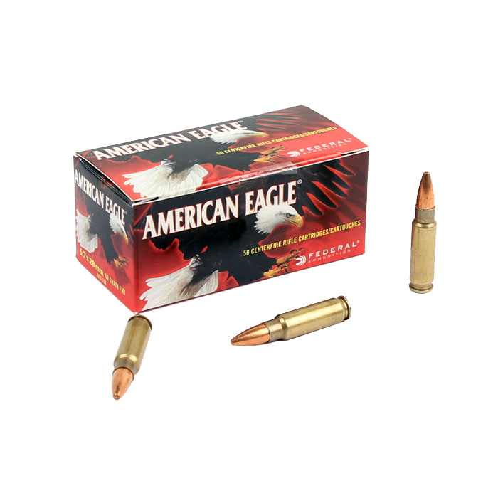 Federal American Eagle 5.7x28 40GR FMJ - 50RD Federal American Eagle 5.7x28 40GR FMJ - 50RD
