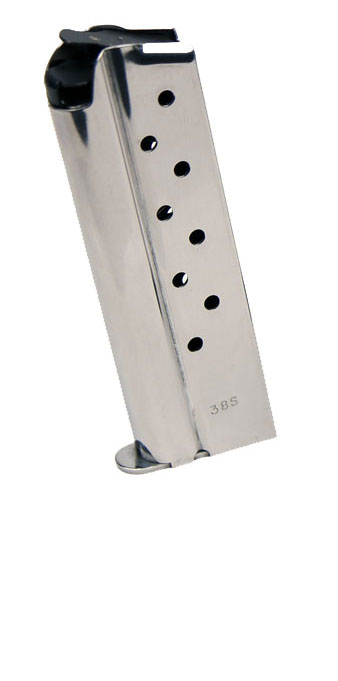 Check-Mate .38 Super, 9RD, Stainless Steel - Full Size 1911 Magazine
